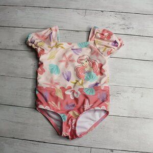 Disney Baby Girl's Little Mermaid Swimsuit Size 12 Months 1 Piece
